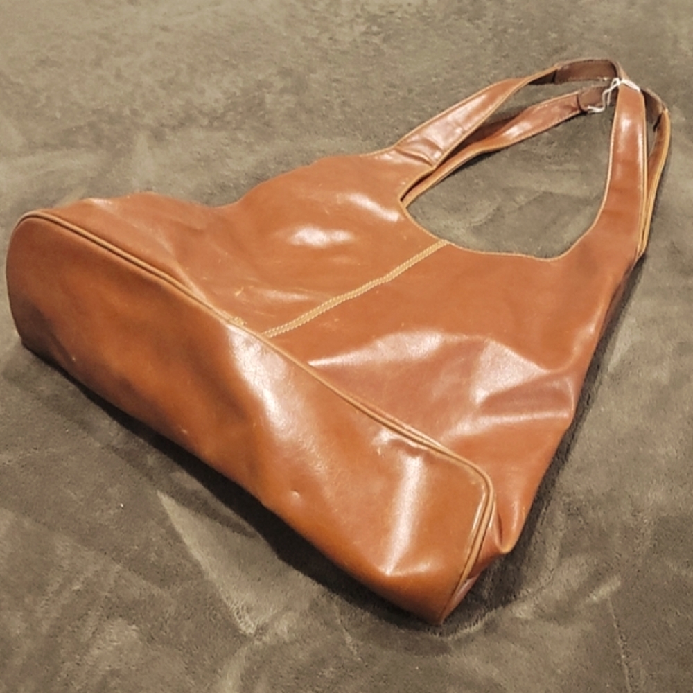 Nine West cognac leather handbag